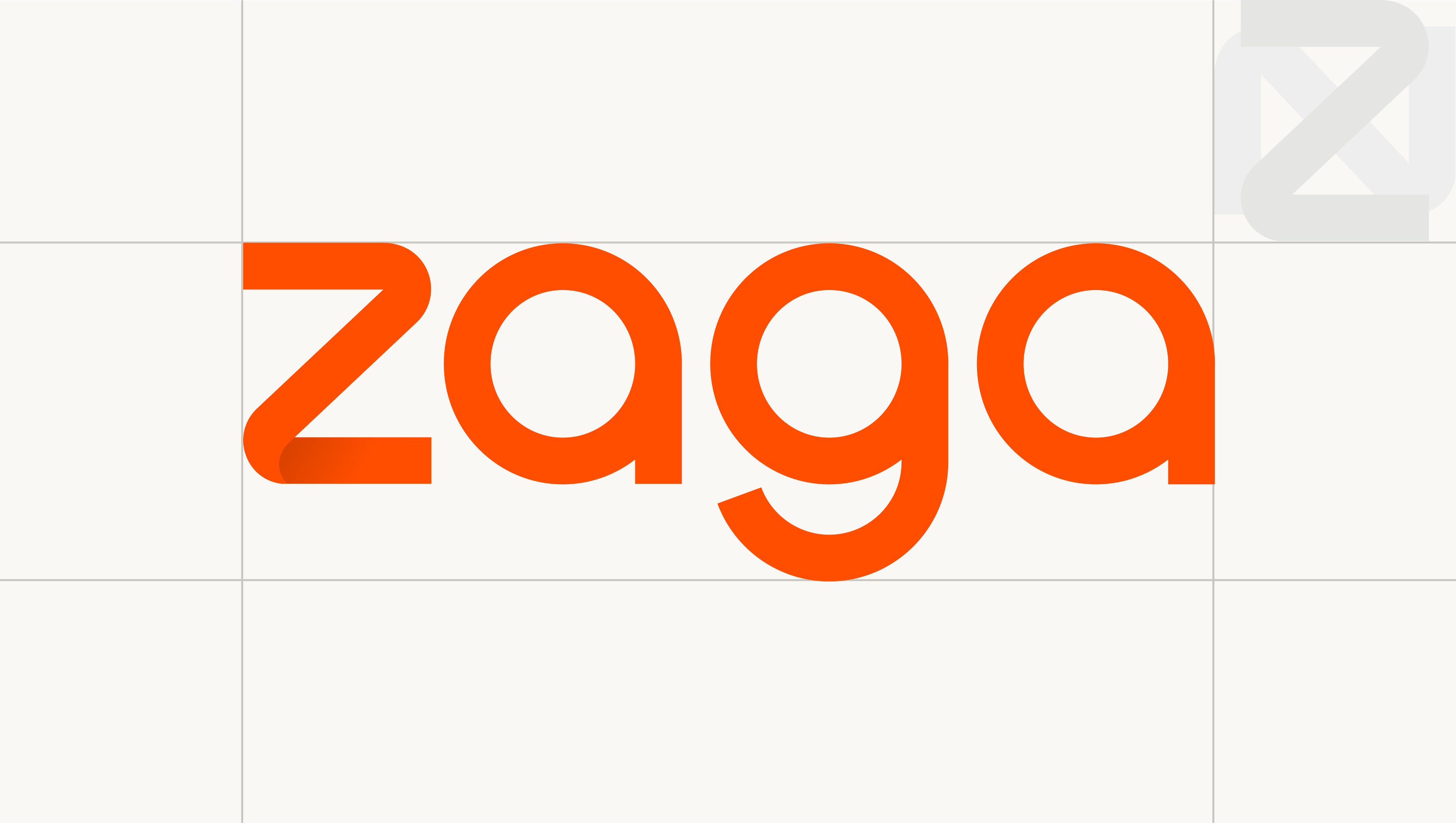 Diagram of the wordmark clear space with the x unit marked by the z symbol